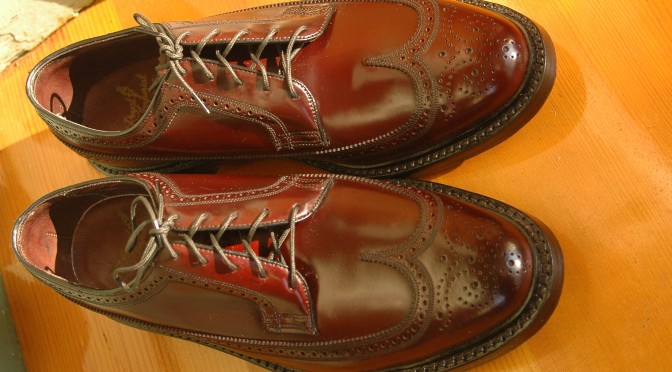 Florsheim Royal Imperial 97626 Shell Cordovan NOS Deadstock Longwing Wingtip 