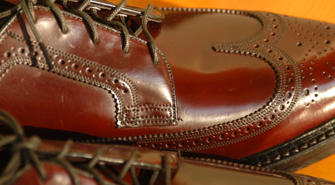 Florsheim Royal Imperial 97626 Shell Cordovan Horween Color 8 Longwing Wingtip