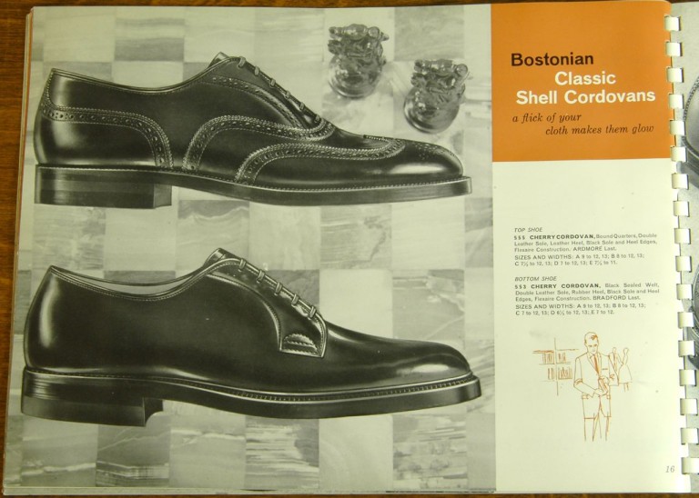 Bostonian Shoe Models 555 553 Shell Cordovan PTB WTB