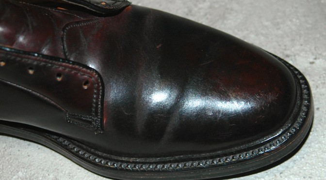 vintage old dry shell cordovan Lexol