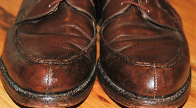 Strip shoe polish