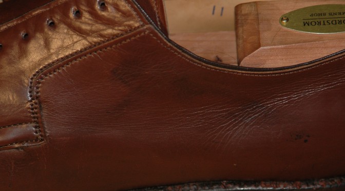 Strip shoe polish wax