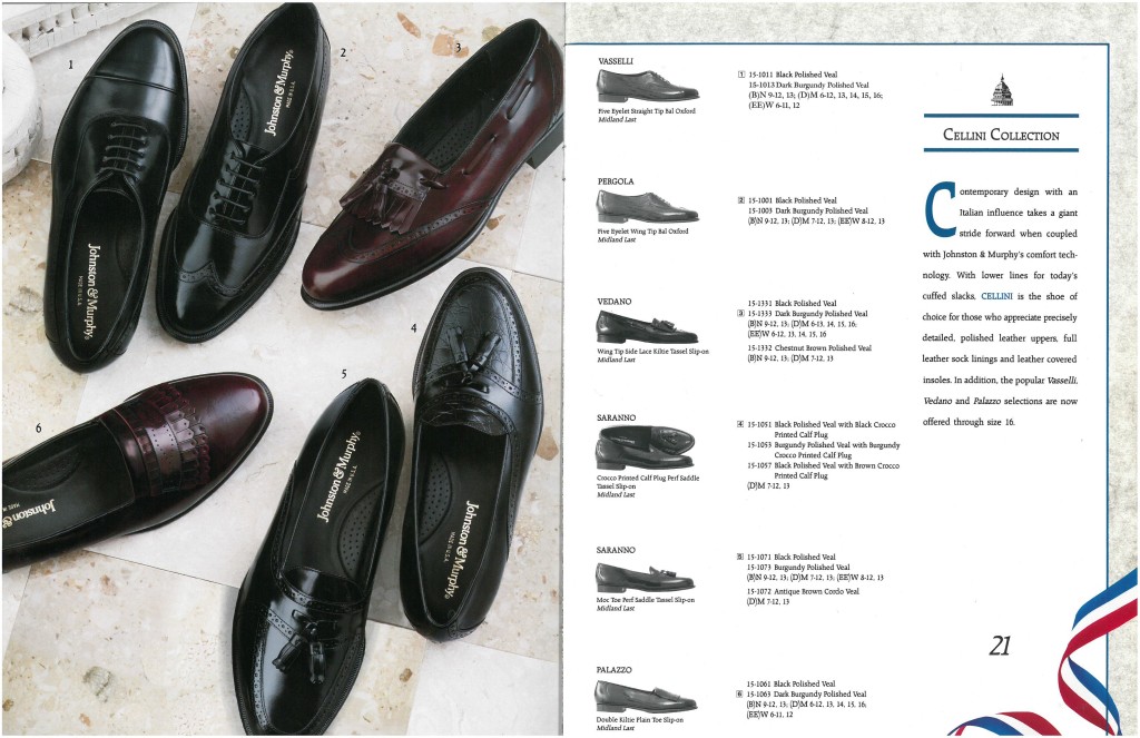 Johnston & Murphy 1992 Catalog vcleat