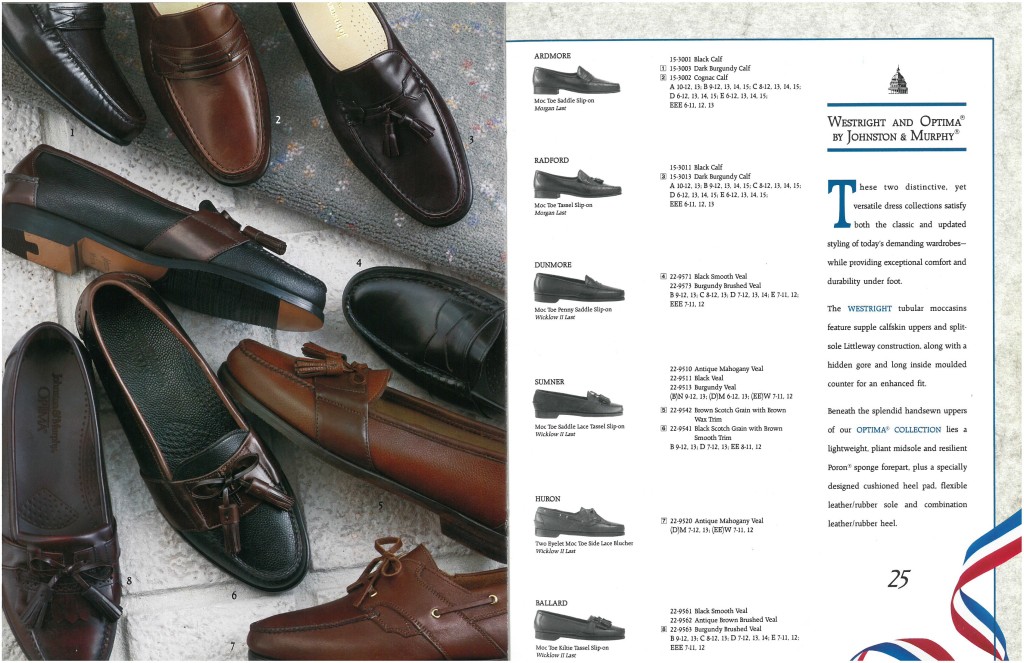 Johnston & Murphy 1992 Catalog vcleat