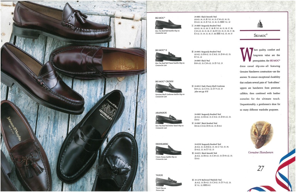 Johnston & Murphy 1992 Catalog vcleat