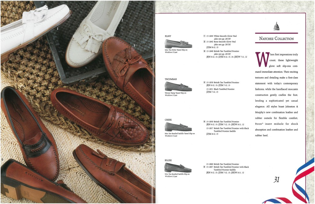 Johnston & Murphy 1992 Catalog vcleat