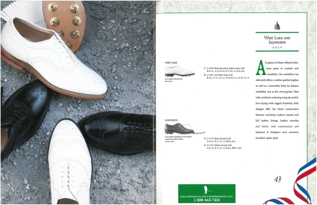 Johnston & Murphy 1992 Catalog vcleat