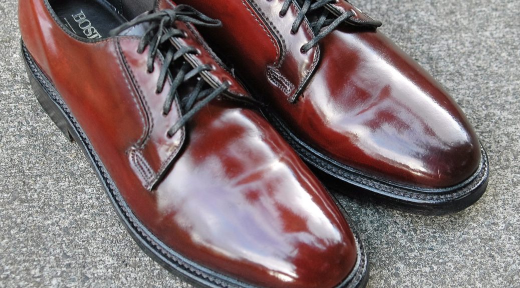 crown shell cordovan sneakers