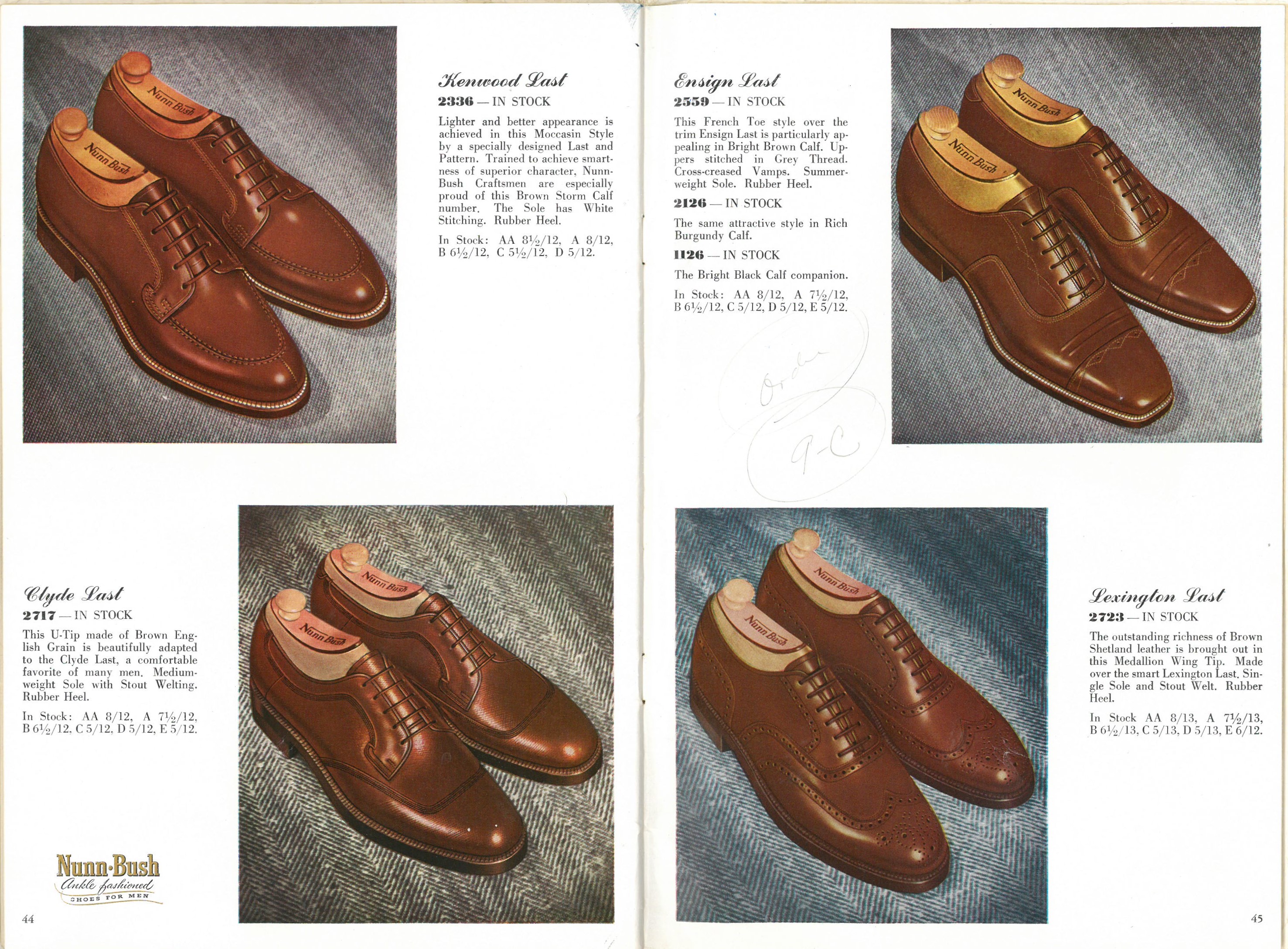 1968 Nunn Bush Shoes Vintage PRINT AD Leather Men's Footwear Styles  History