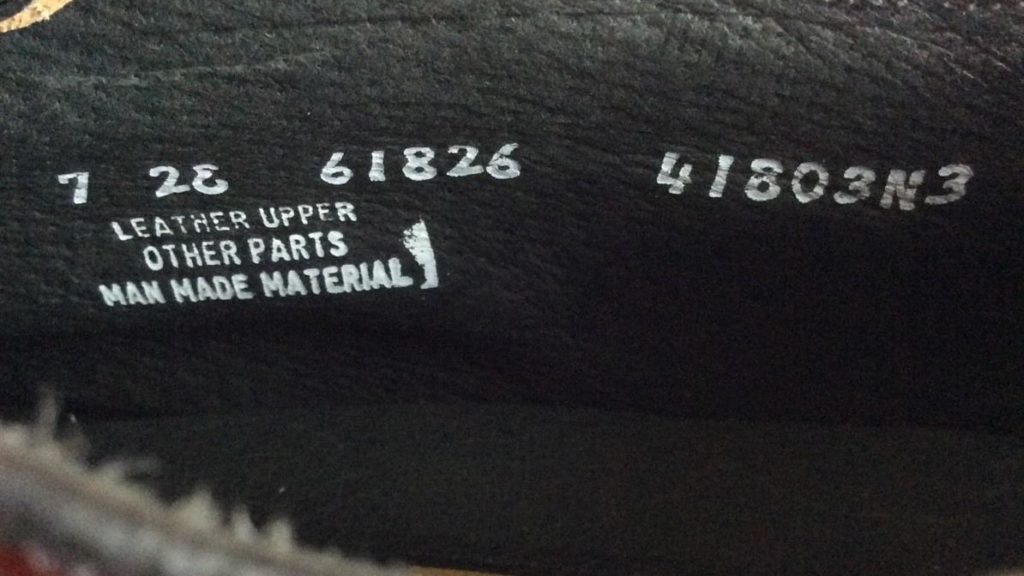 Vintage Shoe Sizing and Terms vcleat