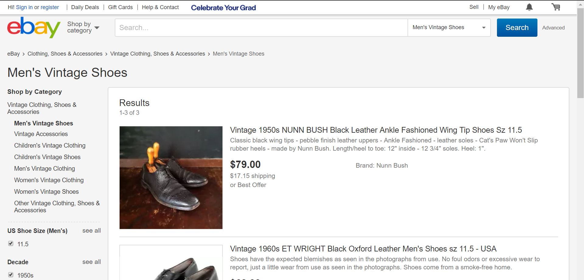 Vintage shoe company official on sale website