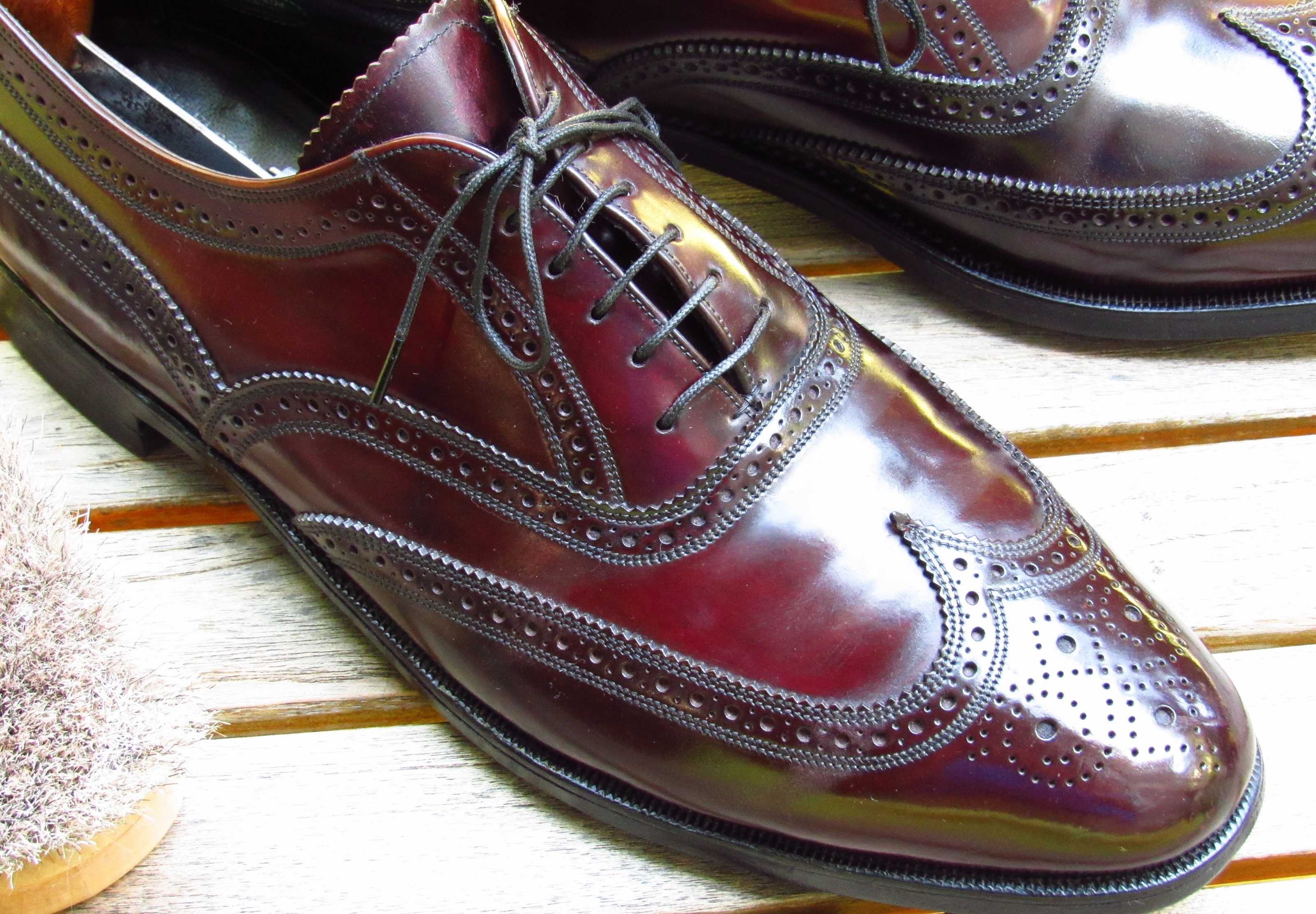 shell cordovan wingtips