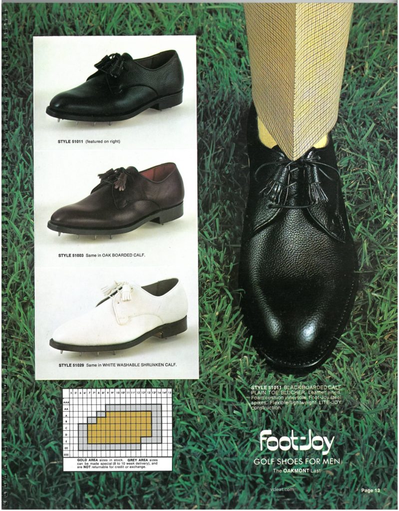 FootJoy 1970 Shoe Catalog vcleat