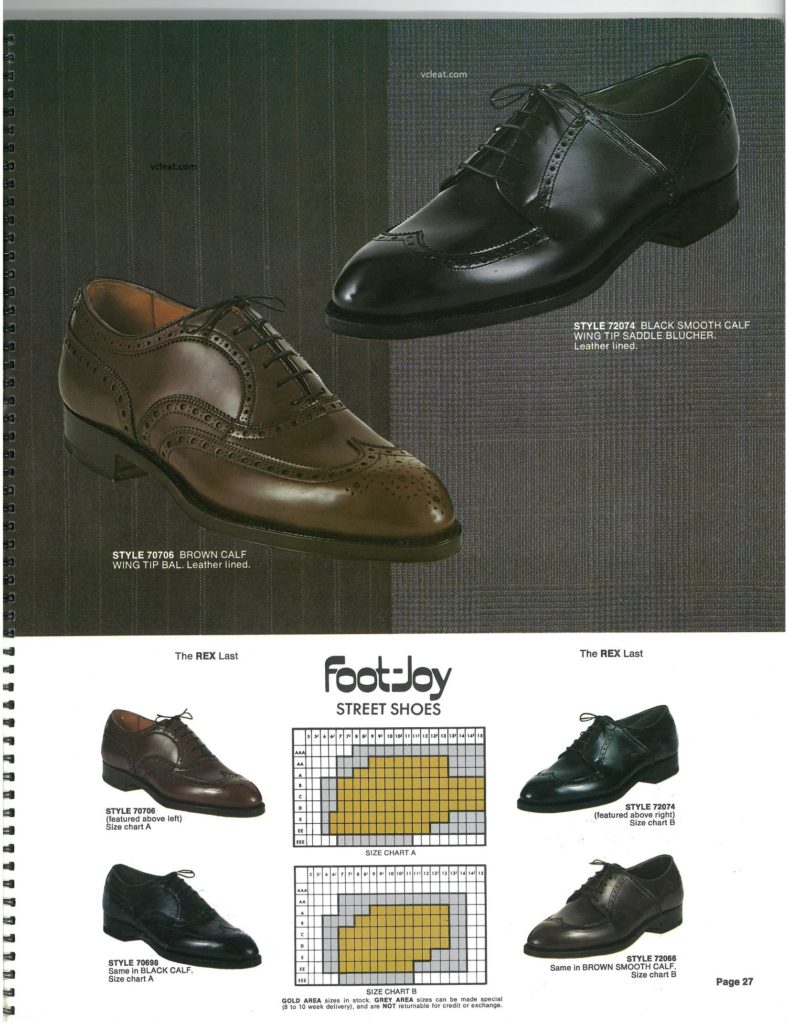 FootJoy 1970 Shoe Catalog vcleat