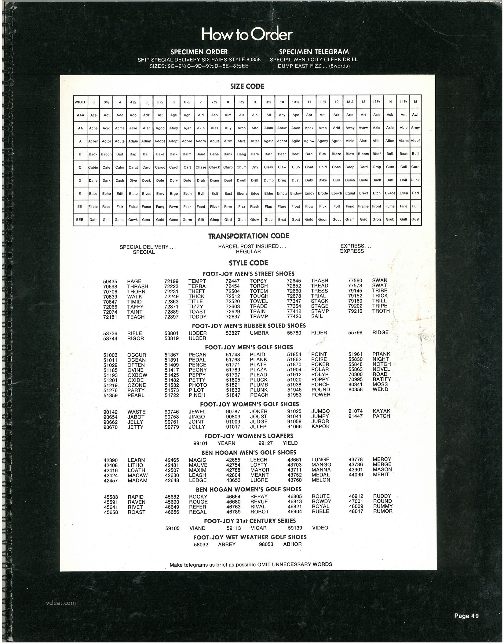 Footjoy Size Chart