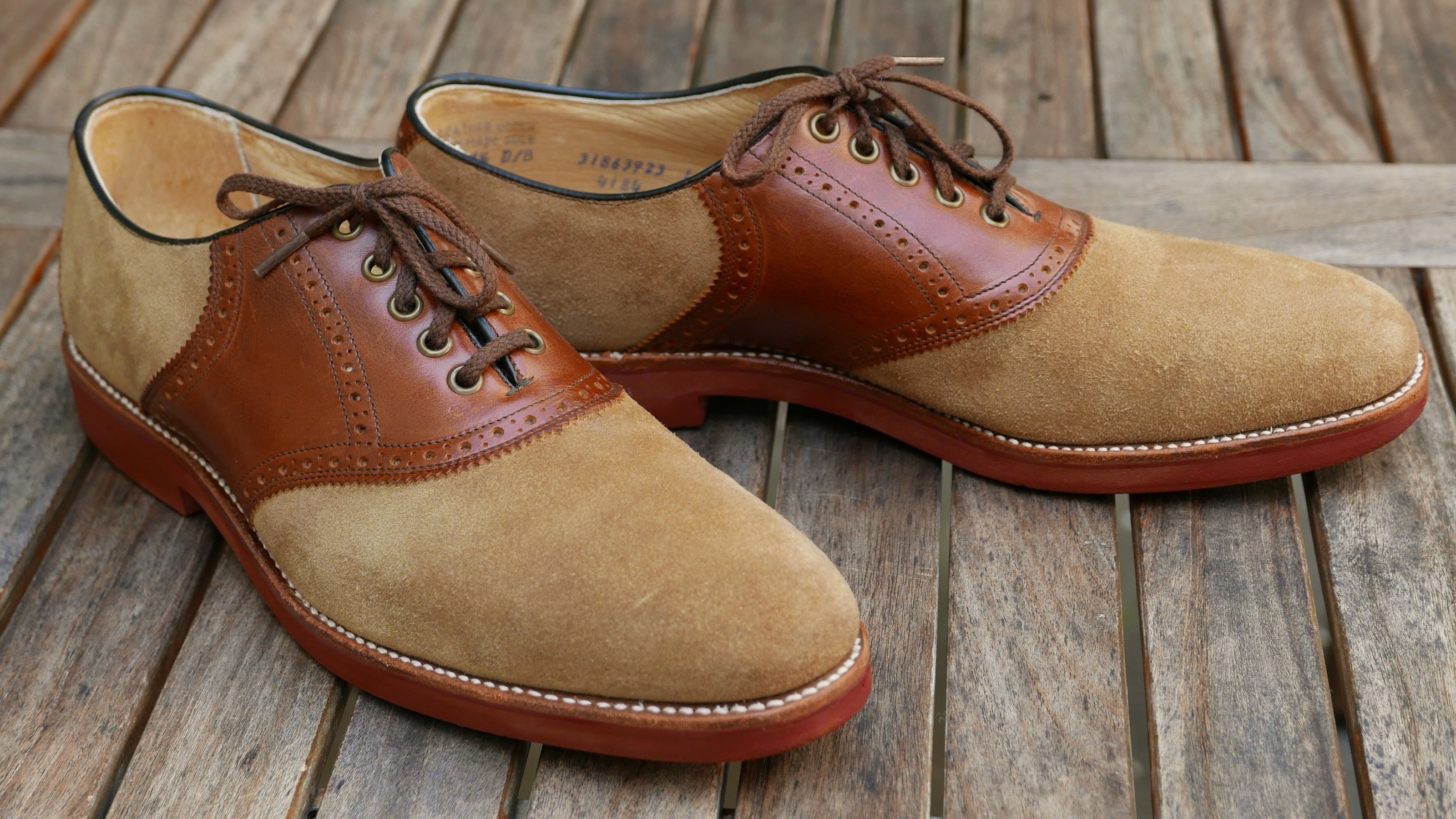 nubuck saddle shoes