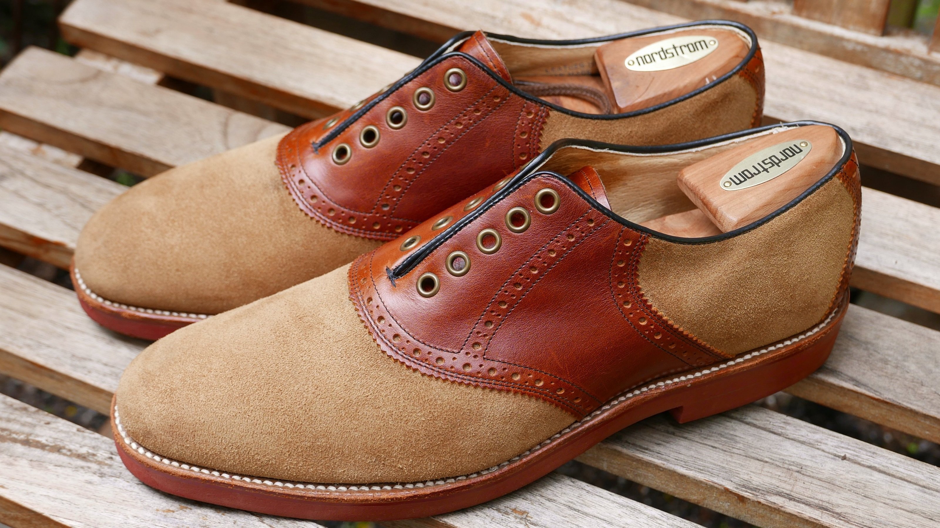 Suede saddle shoes online